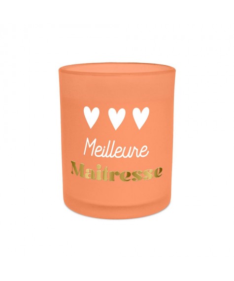 Bougie affective orange Meilleure Maitresse