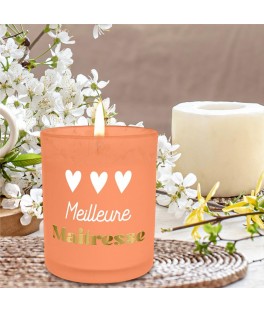 Bougie affective orange Meilleure Maitresse