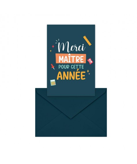Carte+enveloppe maitre
