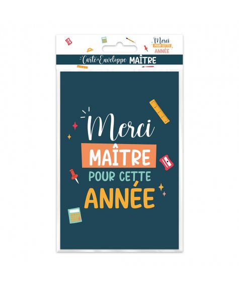 Carte+enveloppe maitre