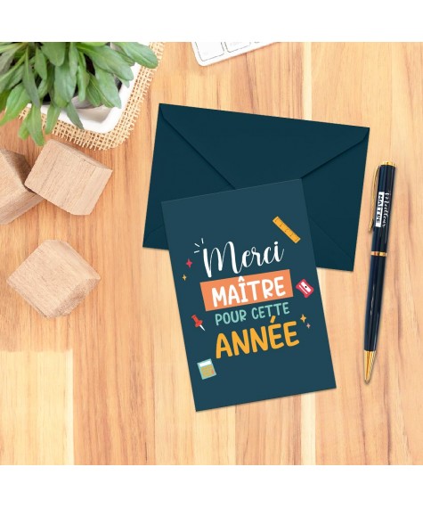 Carte+enveloppe maitre