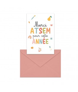 Carte et enveloppe ATSEM
