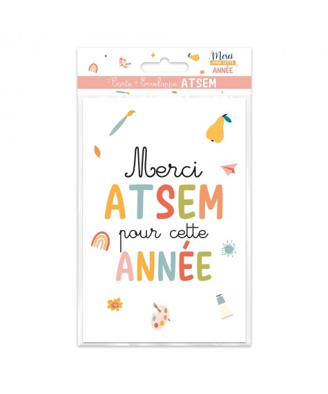 Carte et enveloppe ATSEM