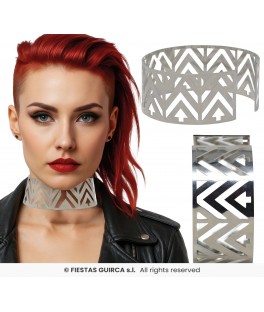 Collier rigide futuriste...