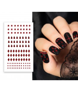 Ongles gems rouges