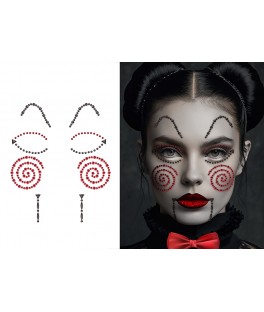 Bijoux visage poupee tueuse