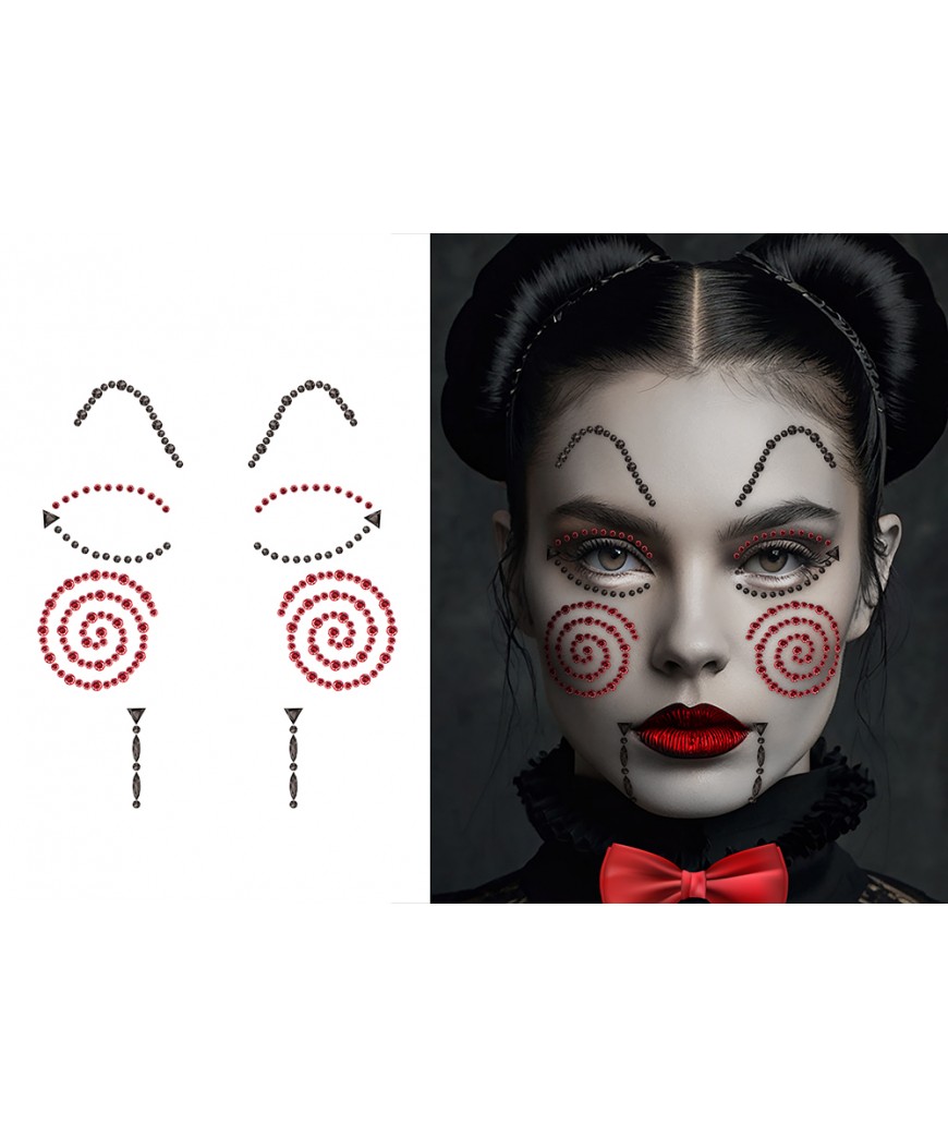 Bijoux visage poupee tueuse