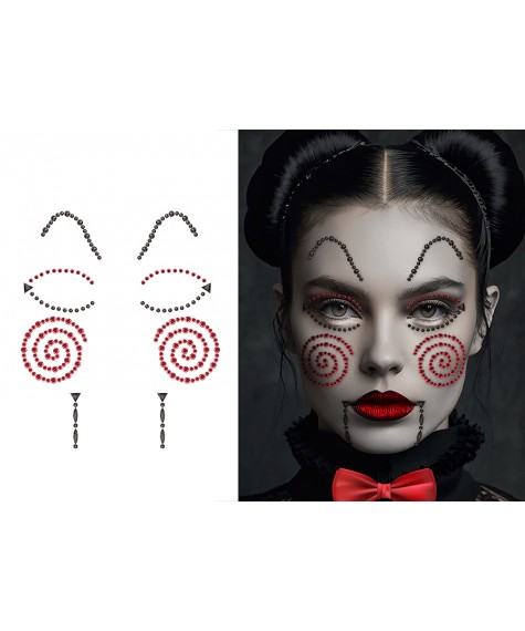 Bijoux visage poupee tueuse