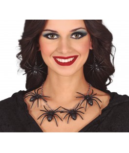 Collier b d oreilles araignées