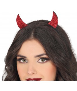 Diadème diable rouge