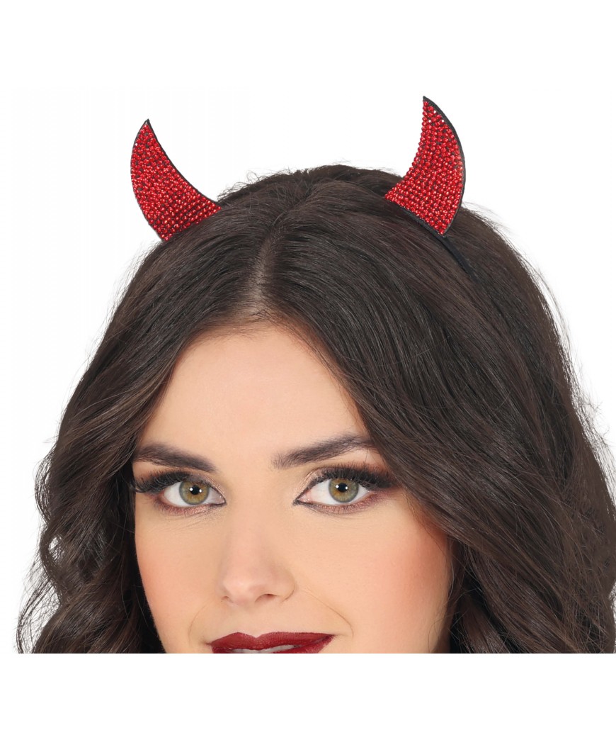 Diadème diable rouge