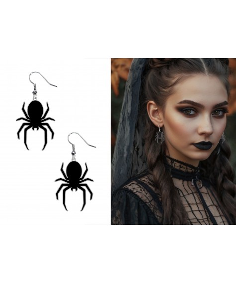 boucle d'oreilles araignees