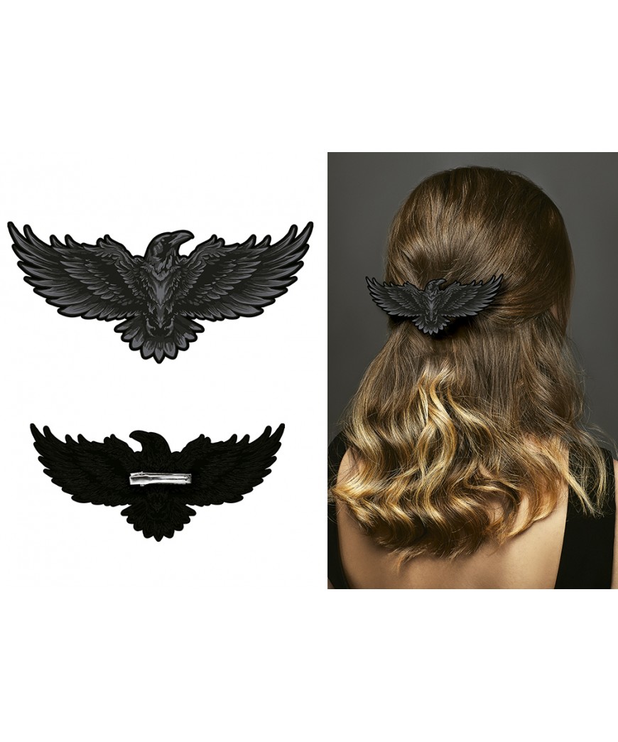 Pince a cheveux corbeau