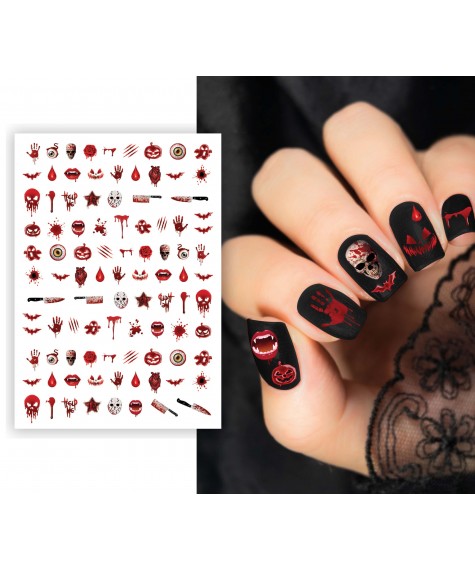 Stickers pour Ongles sanglants