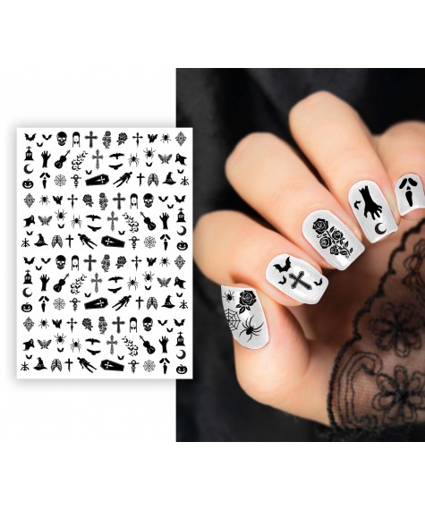 Stickers pour Ongles gothiques