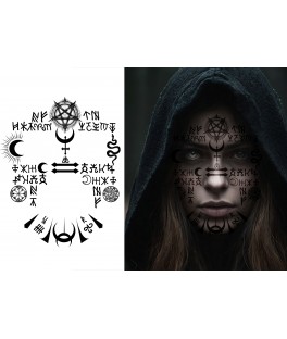 Tatouage visage satanique