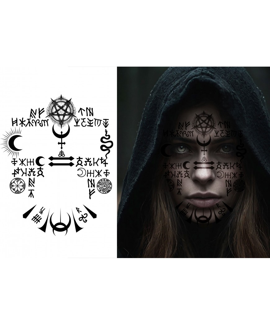 Tatouage visage satanique