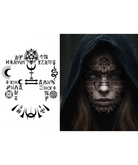 Tatouage visage satanique