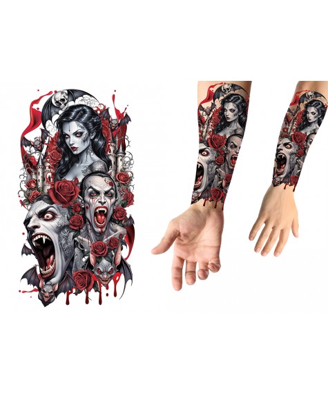 Tatouages vampires 14x30 cms