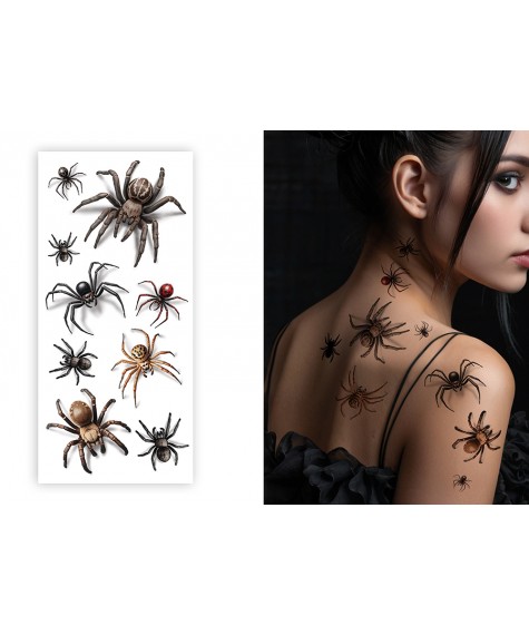 Tatouage araignees avec ombre