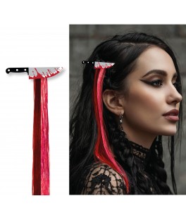 Mèche couteau noire et rouge