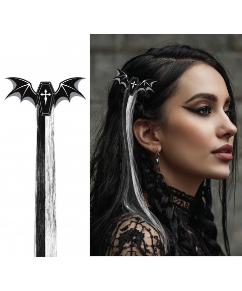 Mèche cercueil noire et blanche