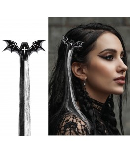 Mèche cercueil noire et blanche
