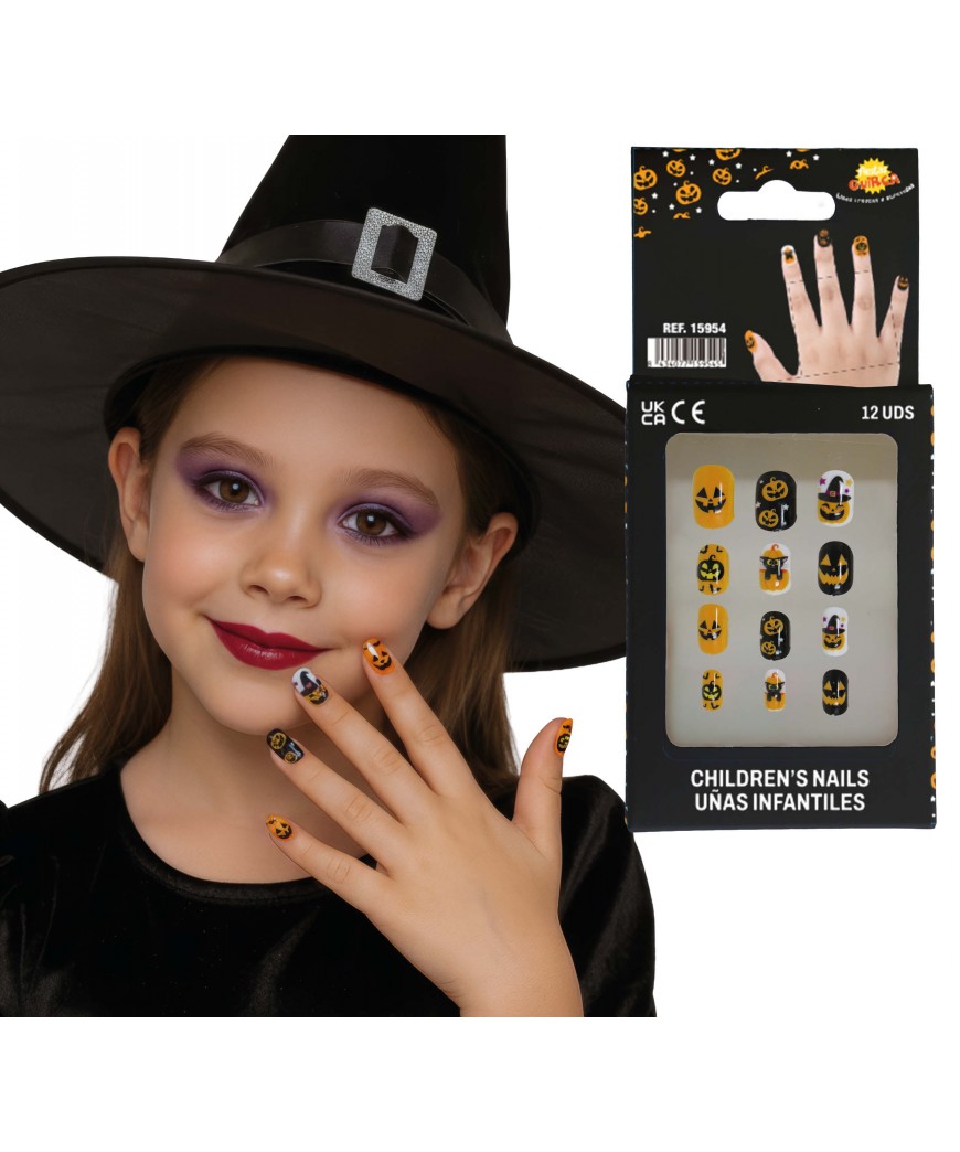 Ongles citrouilles  x12