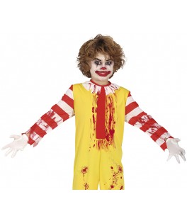 Costume clown burger garcon