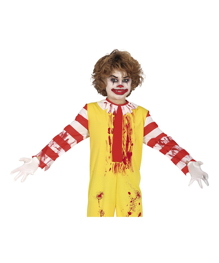 Costume clown burger garcon