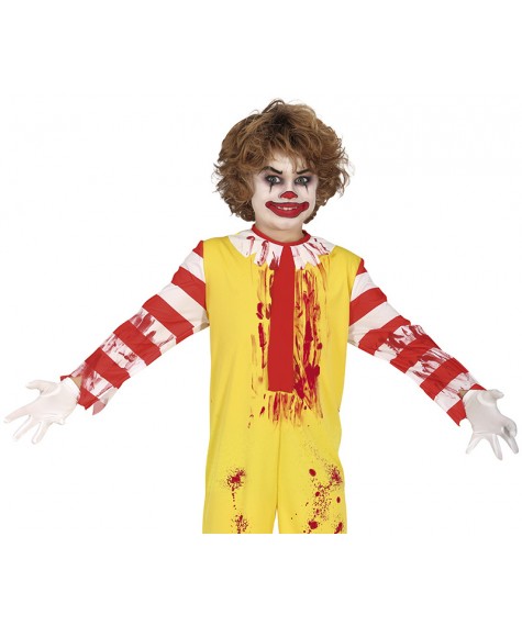 Costume clown burger garcon