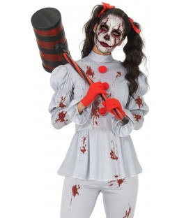 Costume clown diabolique de cirque