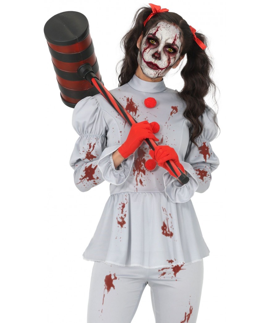 Costume clown diabolique de cirque