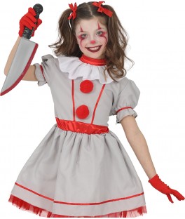 Costume clown vintage fille