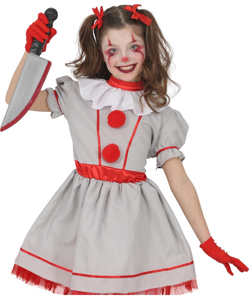 Costume clown vintage fille