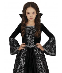 Costume vampire argenté Fille