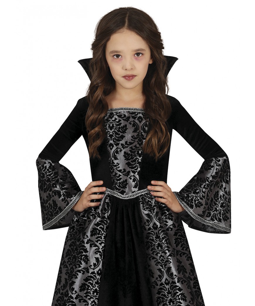 Costume vampire argenté Fille
