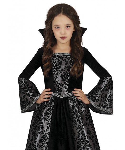 Costume vampire argenté Fille