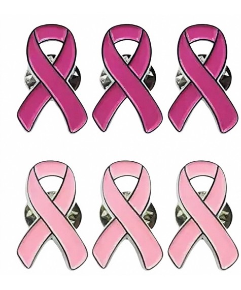 6 pins Octobre rose