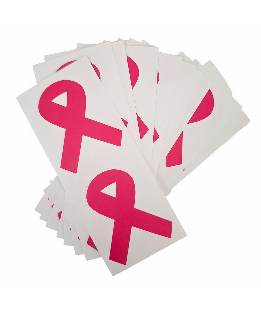 12 stickers Octobre rose