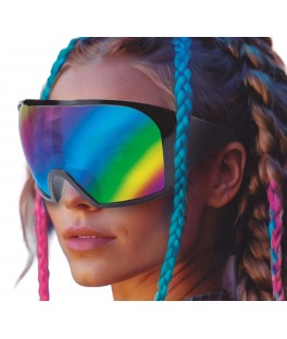 Lunettes miroir futuristes