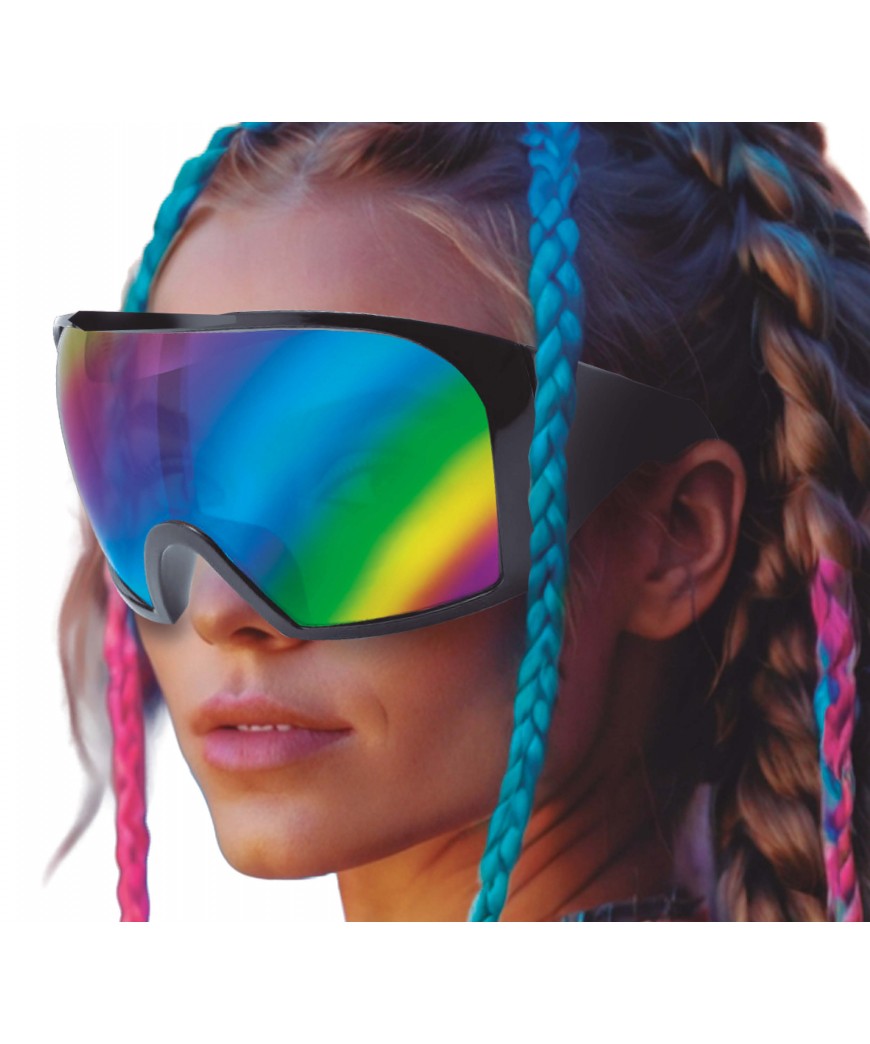 Lunettes miroir futuristes