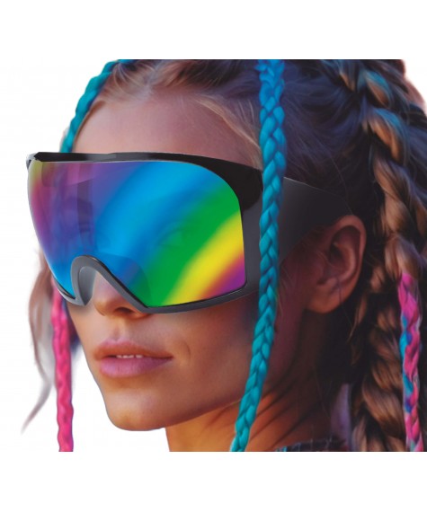 Lunettes miroir futuristes