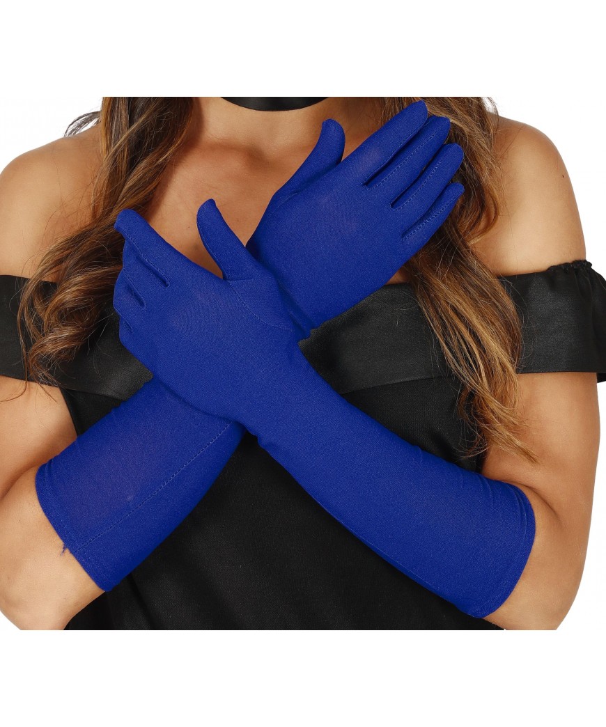 Gants 26 cm bleu
