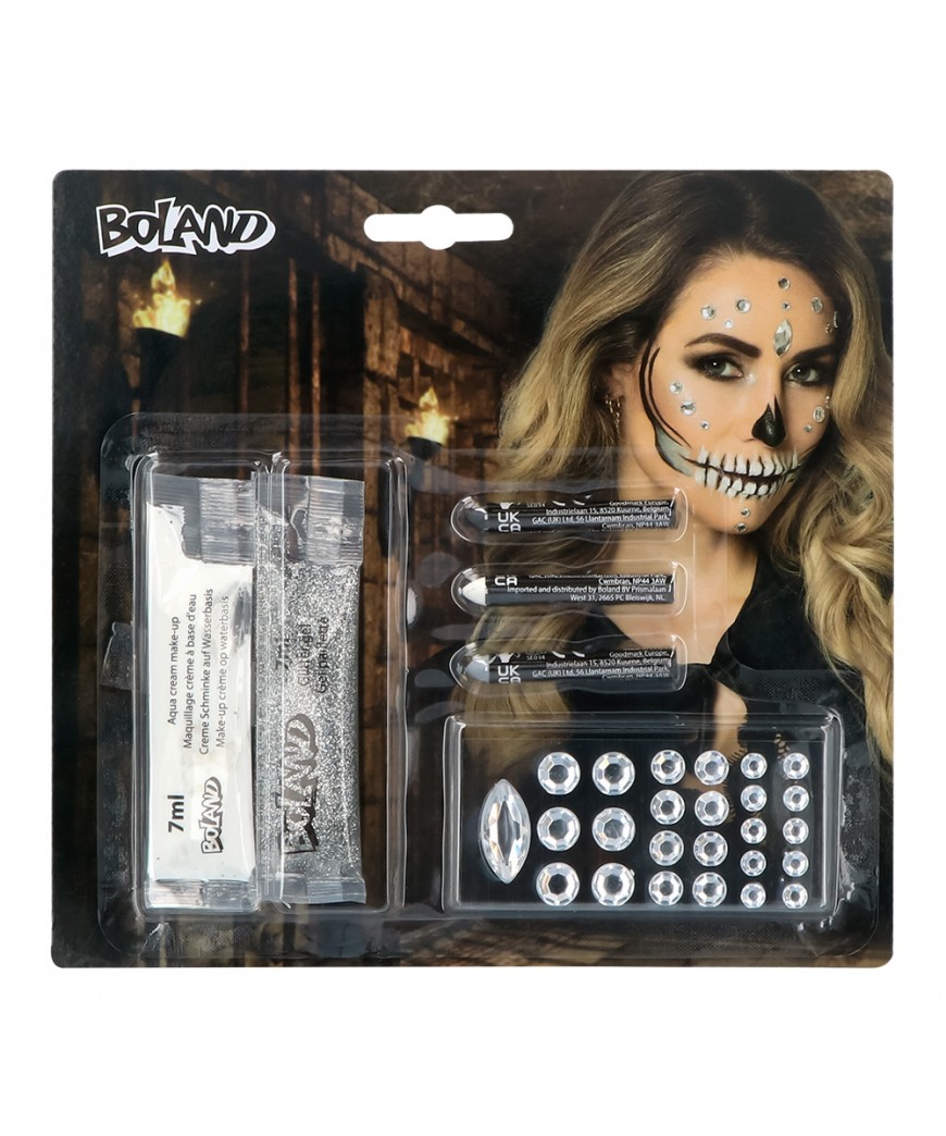 Kit de maquillage crane Jour des morts