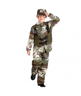 COSTUME SOLDAT TAILLE 7/9 ANS
