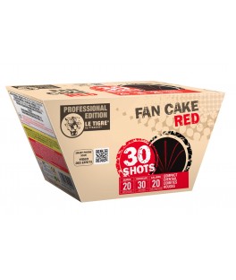 Compact fan cake red