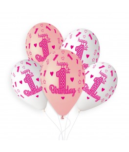 Ballons 1St Birthday 33CM X5
