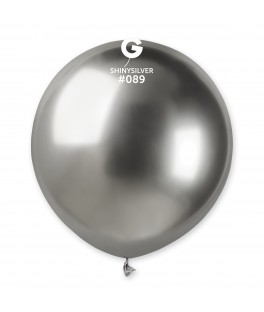 Ballons Shiny Argent 48Cm X3