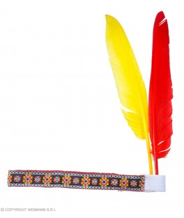 BANDEAU D'INDIEN AVEC 2 PLUMES